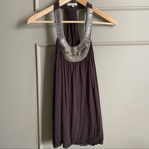 🛍 Bordeaux Los Angeles Blinged out Halter Top